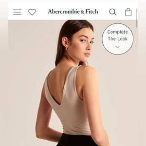 Abercrombie seamless v neck bodysuit XS
